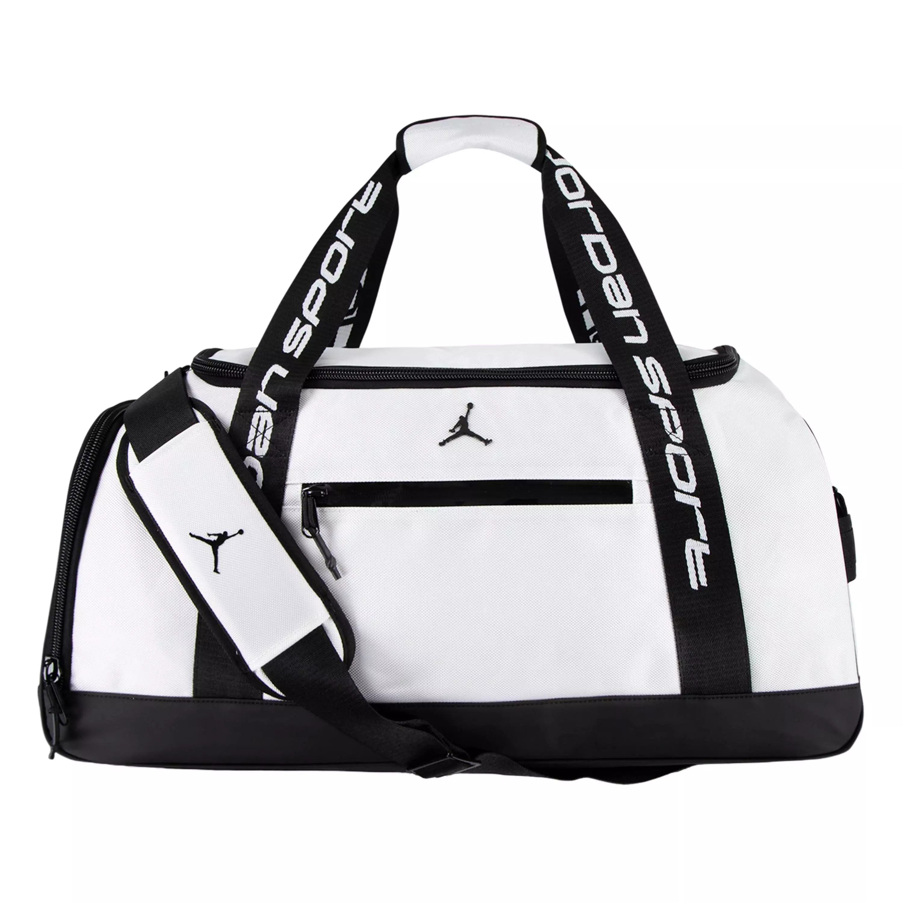Jordan Sport Duffle Bag White Travel Gym Bag | Hibbett